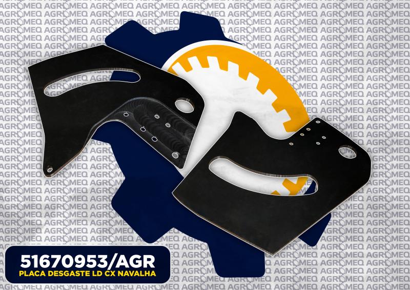 PLACA DESGASTE LD CX NAVALHA 51670953/AGR