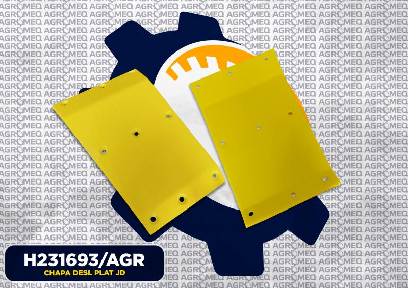 CHAPA DESL PLAT JD H231693/AGR