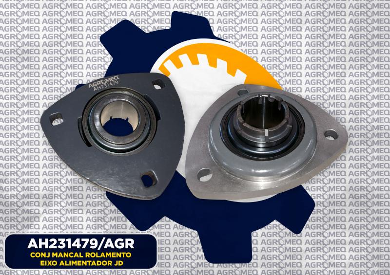 CONJ MANCAL ROLAMENTO EIXO ALIMENTADOR JD AH231479/AGR